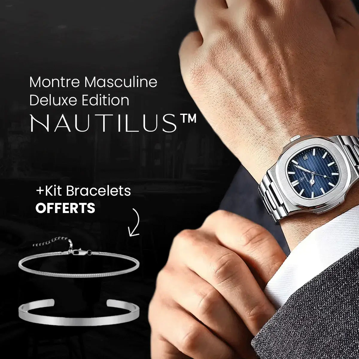 Herren Luxe Nautilus™ Uhr mit einem kostenlosen Armband-Kit – Richtiges Schnäppchen!