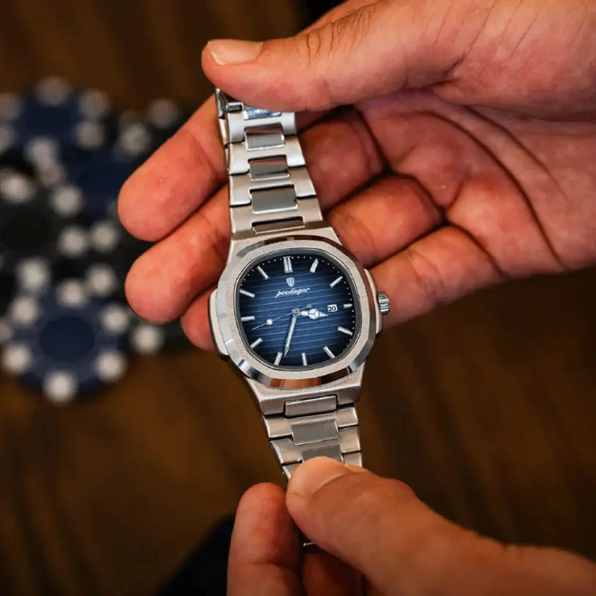 Herren Luxe Nautilus™ Uhr mit einem kostenlosen Armband-Kit – Richtiges Schnäppchen!