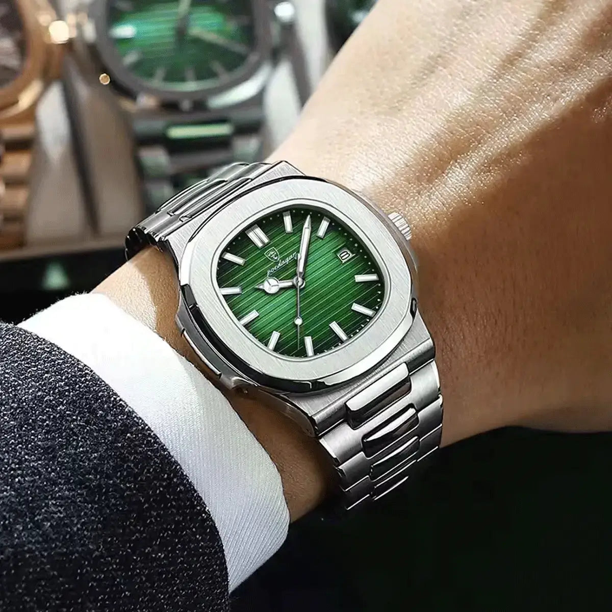 Herren Luxe Nautilus™ Uhr mit einem kostenlosen Armband-Kit – Richtiges Schnäppchen!