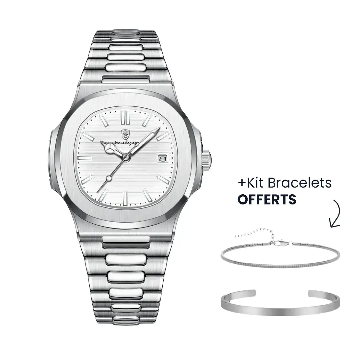 Herren Luxe Nautilus™ Uhr mit einem kostenlosen Armband-Kit – Richtiges Schnäppchen!