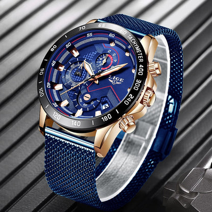 Herren Gold Quarz Uhr – Ein richtiges Zeitmesser!