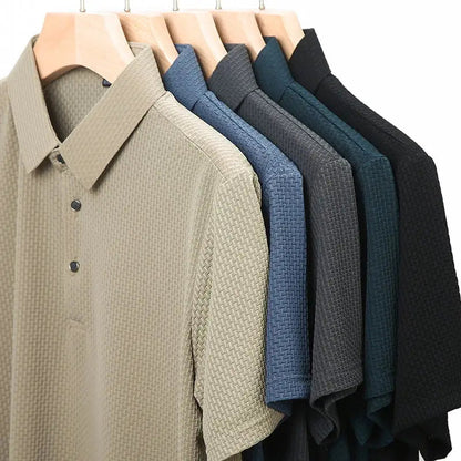 Hochwertiges Texturiertes Slim Fit Polo-Shirt