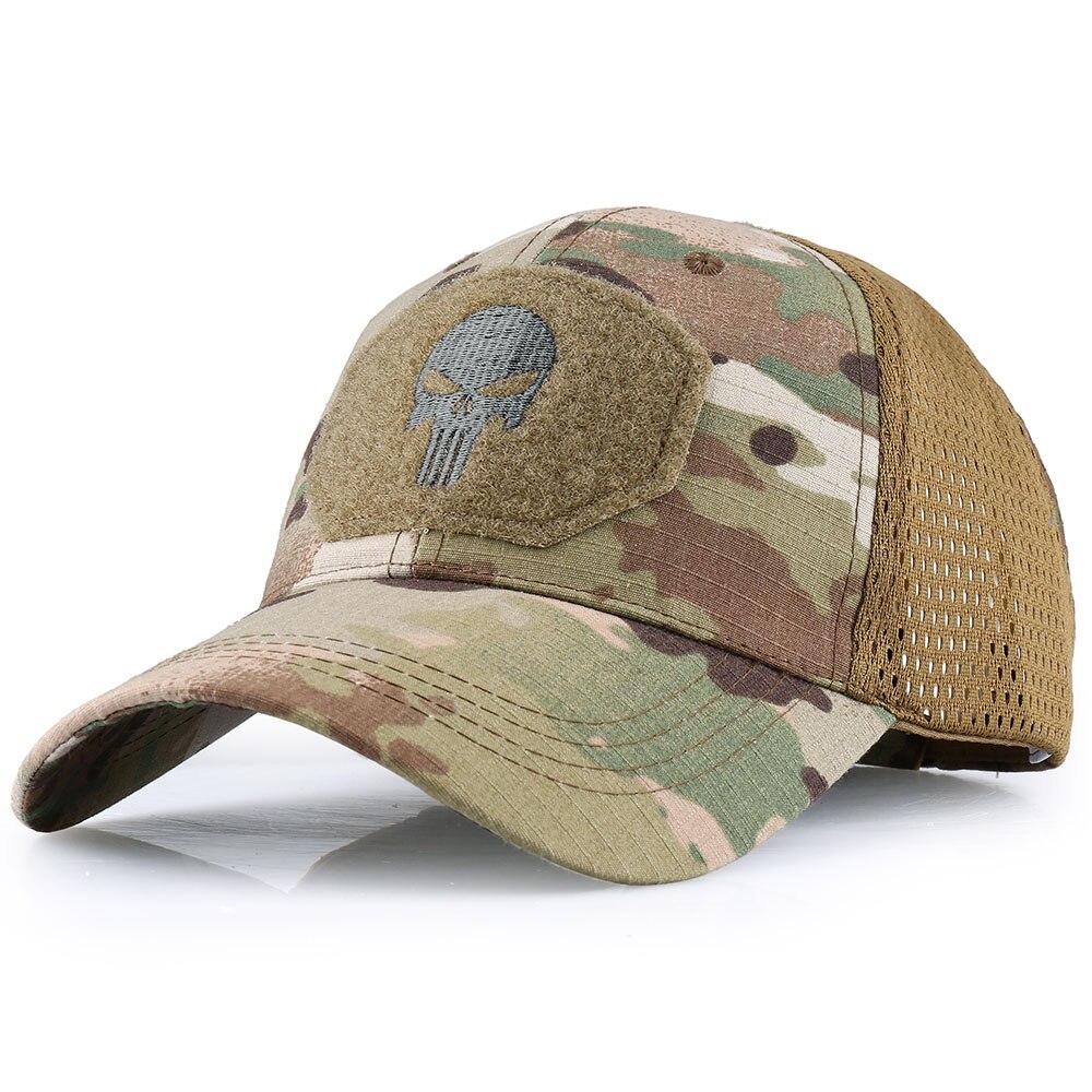 Taktische Camouflage Skull Kappe & Sonnenbrillen Combo