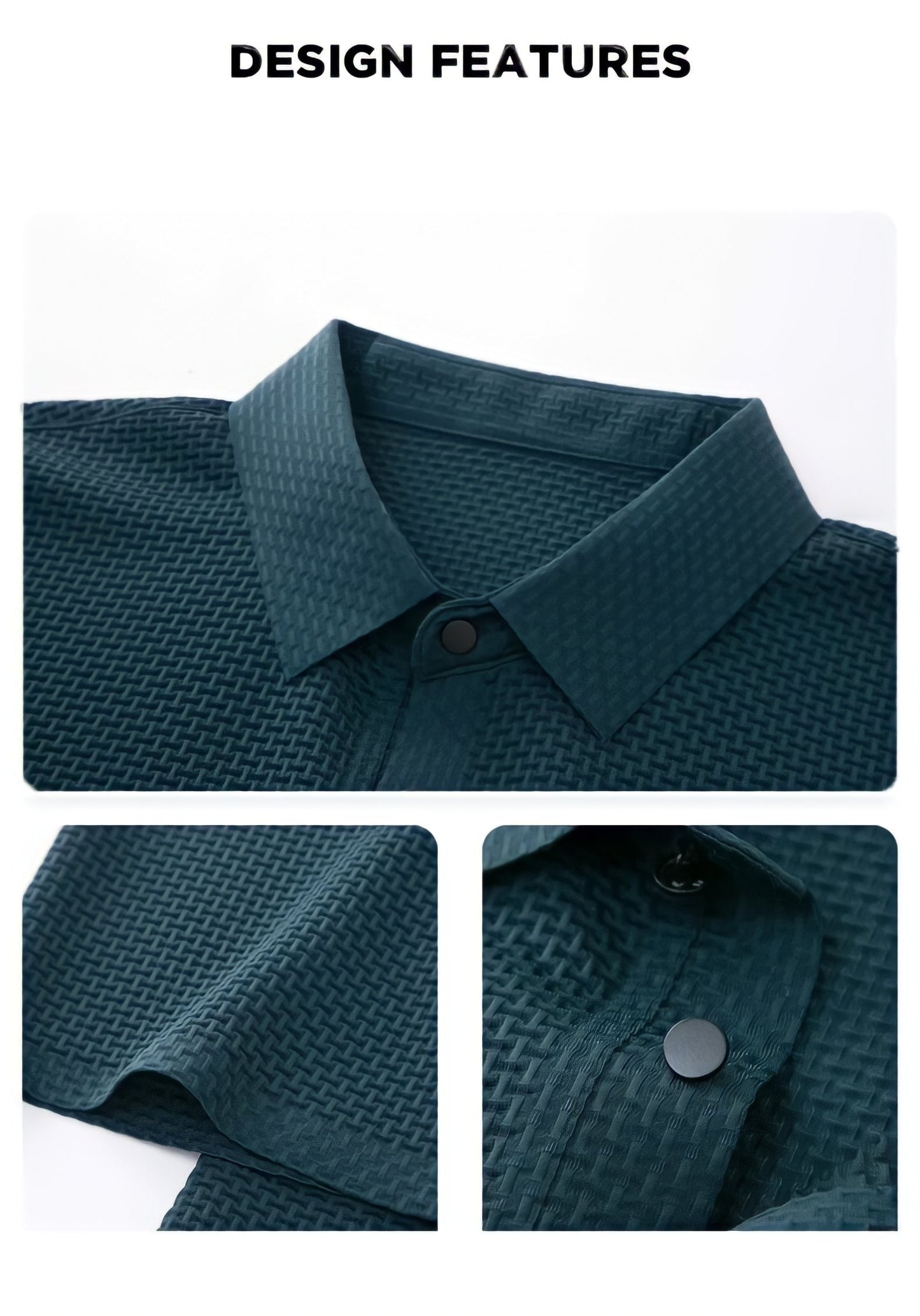 Hochwertiges Texturiertes Slim Fit Polo-Shirt