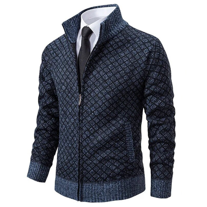 Remy-Doir® Gestricktes Jacquard-Gilet