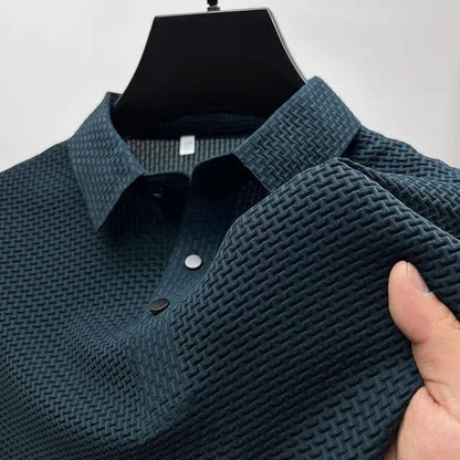 Hochwertiges Texturiertes Slim Fit Polo-Shirt